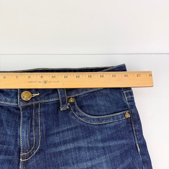 Kut from the Kloth Stevie Straight Leg Mid Rise Dark Wash Women's Denim Jeans 8 - Picture 13 of 15